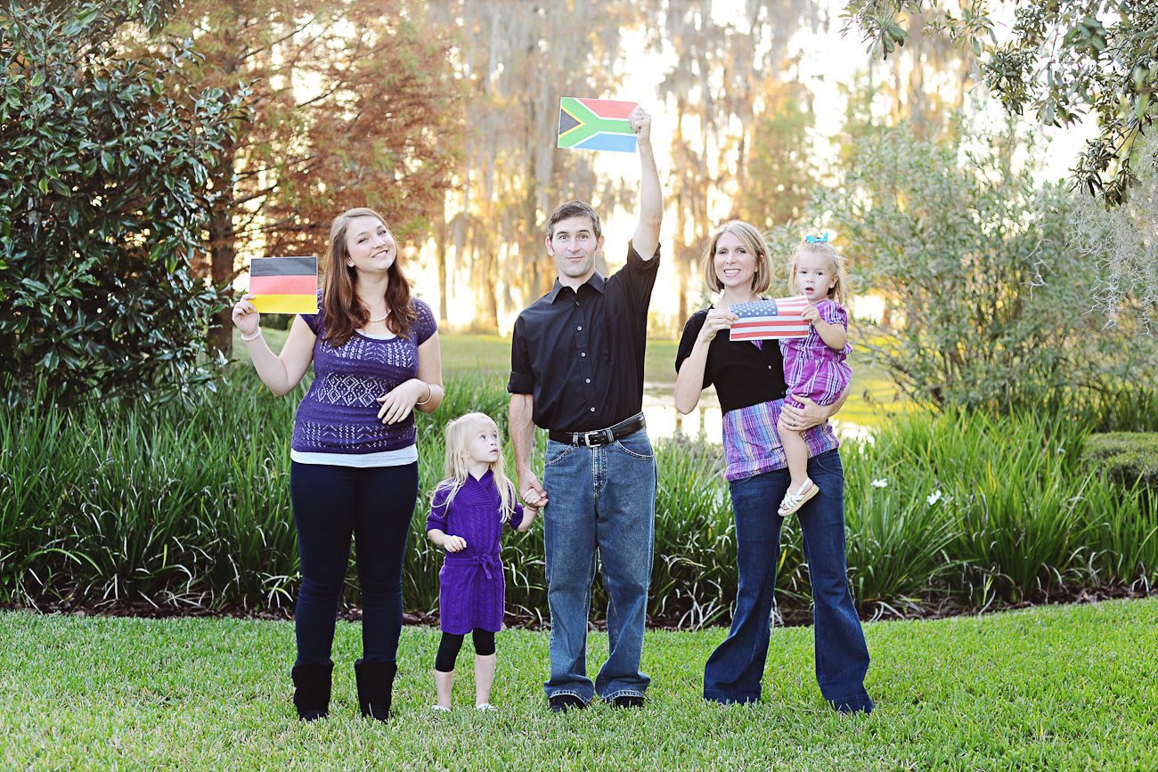 Flags in Family Pictures