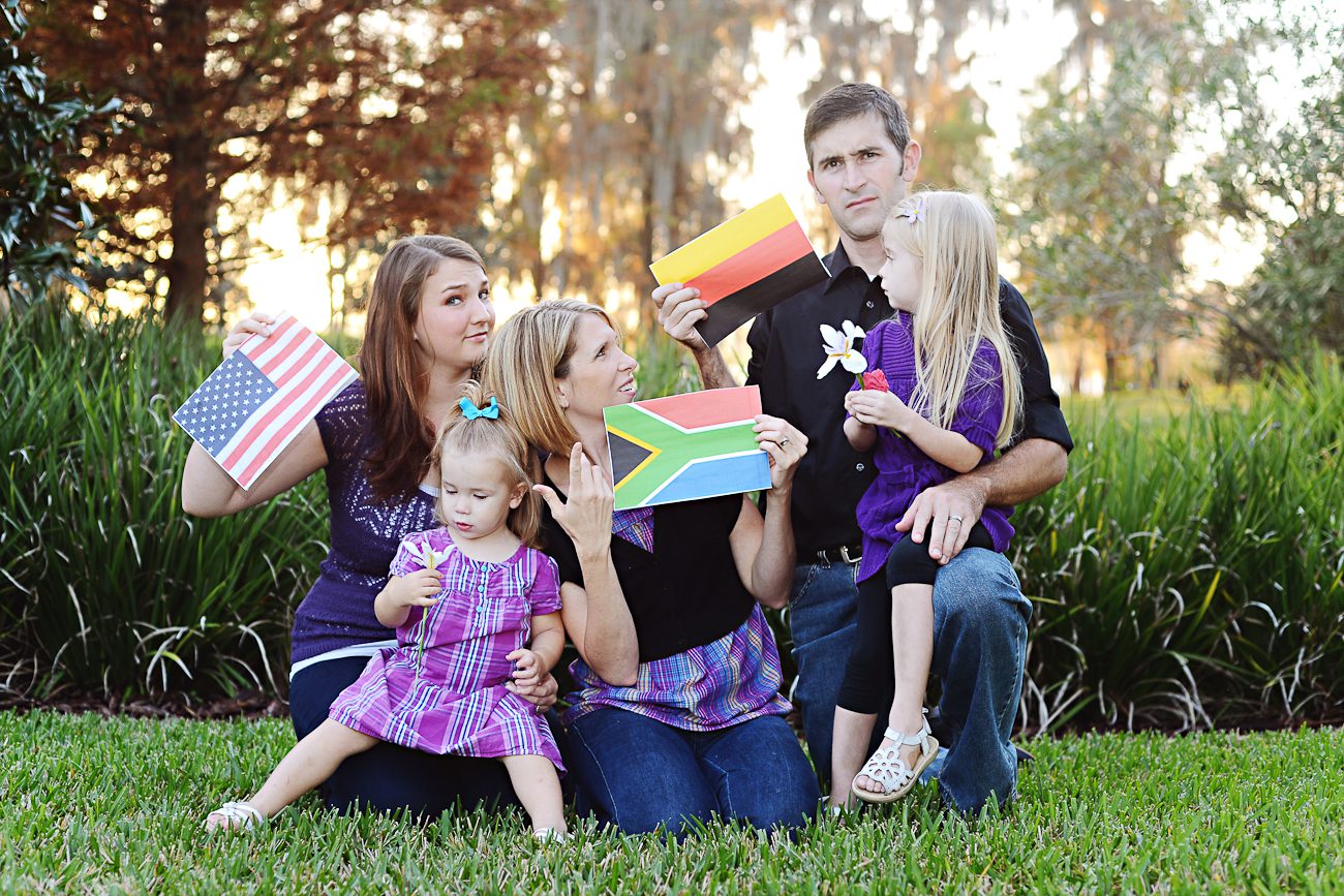 Country Flag Family Photos