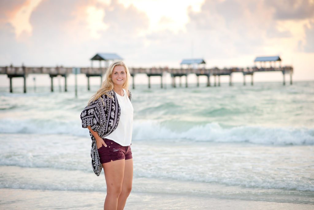 Clearwater beach senior pictures