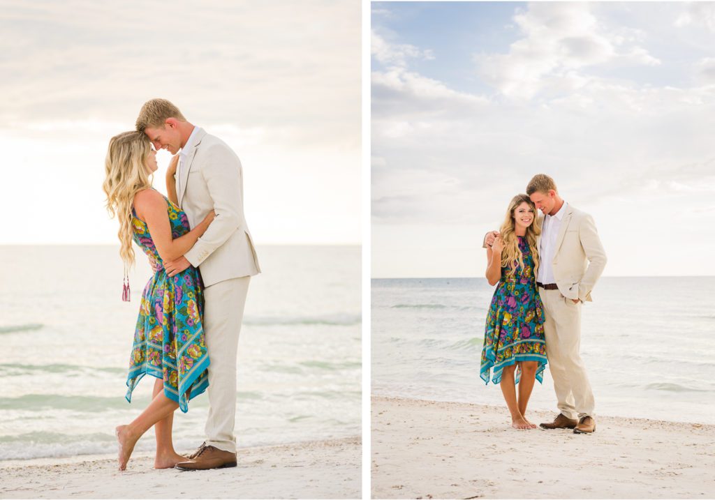 Clearwater Beach Photographer Engagement pictures blond